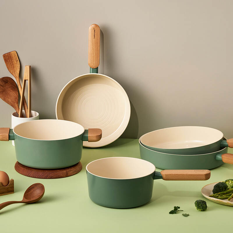 Nồi chống d&iacute;nh LocknLock Suit Sage IH phủ sứ ceramic d&ugrave;ng được bếp từ, bếp gas, bếp hồng ngoại v&agrave; bếp điện image number null